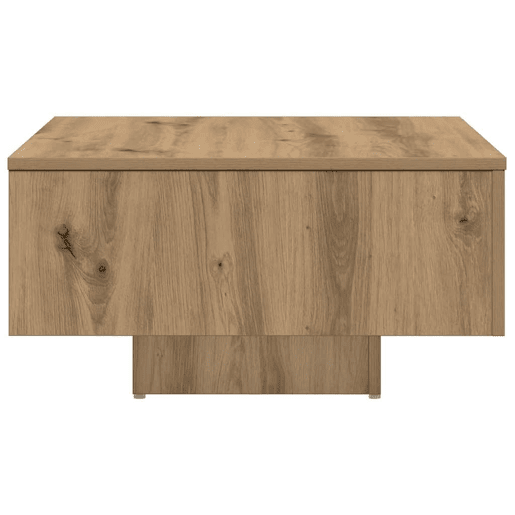 Mesa de Centro, Mesa baixa, 60x60x31,5cm derivados madeira carvalho castanho