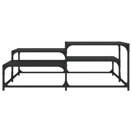 Mesa de Centro, Mesa baixa, 107x107x40 cm derivados de madeira preto