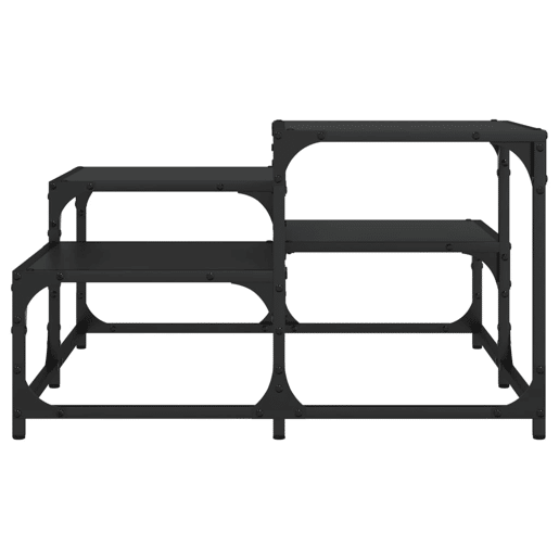 Mesa de Centro, Mesa baixa, 68x68x40 cm derivados de madeira preto