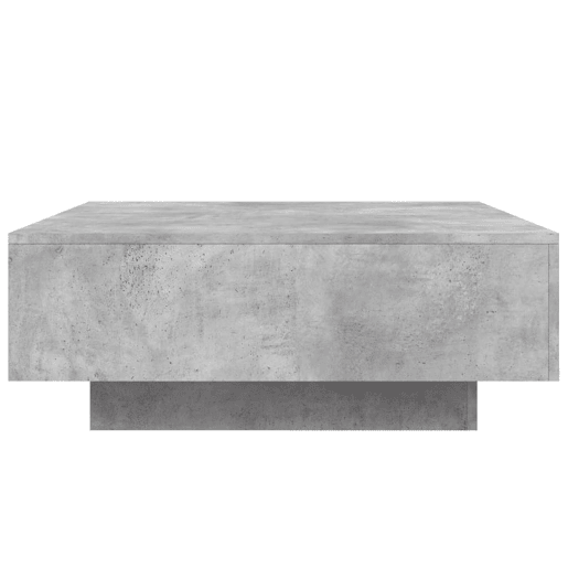 Mesa de Centro, Mesa baixa, 80x80x31 cm contraplacado cinzento cimento