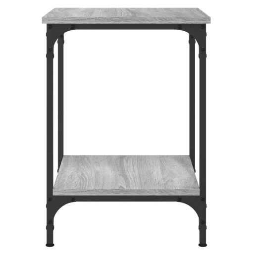 Mesa de Centro, Mesa baixa, 40x40x55 cm derivados de madeira cinzento sonoma