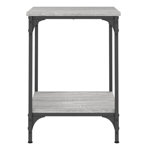 Mesa de Centro, Mesa baixa, 40x40x55 cm derivados de madeira cinzento sonoma