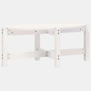 Mesa de Centro, Mesa baixa, 87x48x35 cm madeira de pinho maciça branco