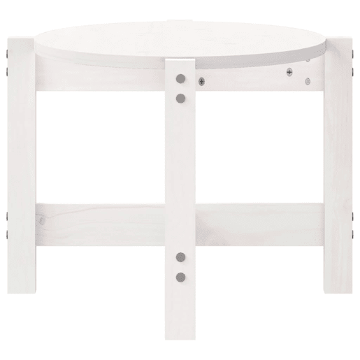 Mesa de Centro, Mesa baixa, 87x48x35 cm madeira de pinho maciça branco