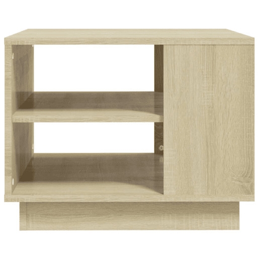 Mesa de Centro, Mesa baixa, 55x55x43 cm derivados de madeira carvalho sonoma