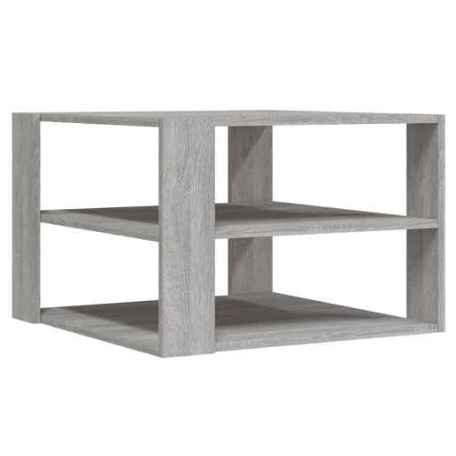 Mesa de Centro, Mesa baixa, 58x58x40 cm derivados madeira cinza sonoma