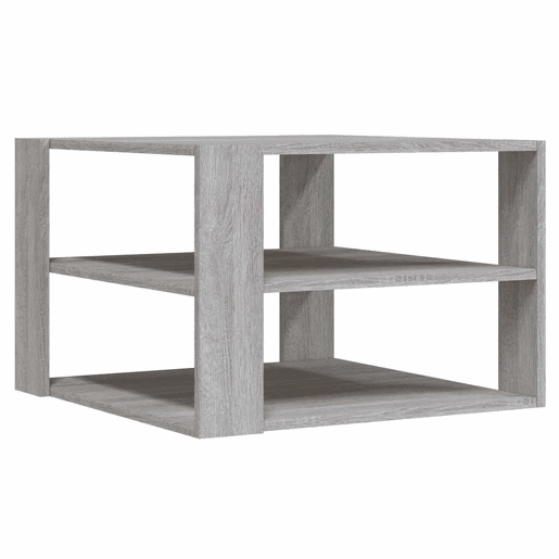 Mesa de Centro, Mesa baixa, 58x58x40 cm derivados madeira cinza sonoma