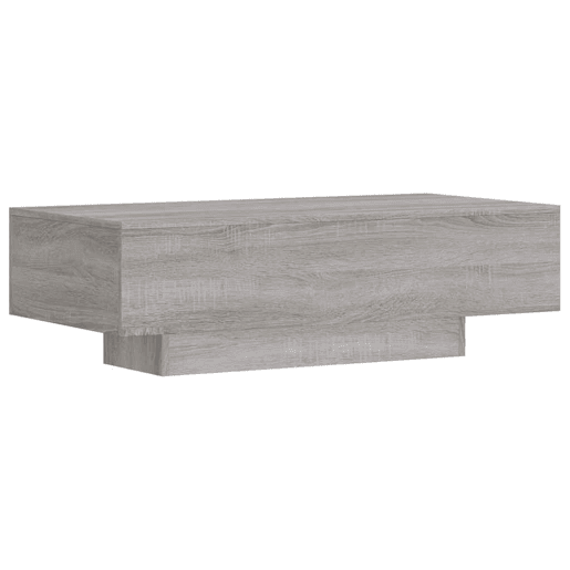 Mesa de Centro, Mesa baixa, 100x49,5x31 cm derivados de madeira cinza sonoma