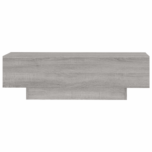 Mesa de Centro, Mesa baixa, 100x49,5x31 cm derivados de madeira cinza sonoma