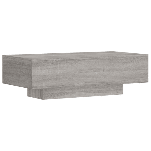 Mesa de Centro, Mesa baixa, 100x49,5x31 cm derivados de madeira cinza sonoma