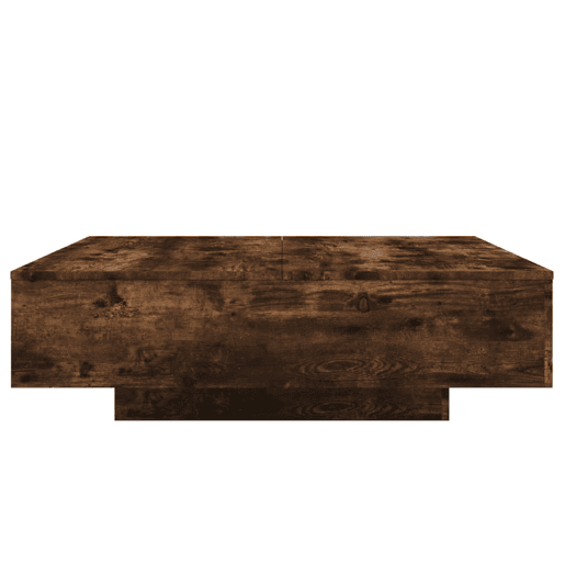 Mesa de Centro, Mesa baixa, 100x100x31 cm derivados madeira carvalho fumado