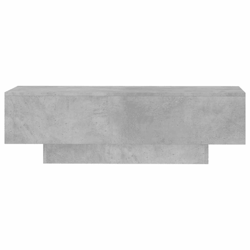 Mesa de Centro, Mesa baixa, 100x49,5x31cm derivados de madeira cinza cimento