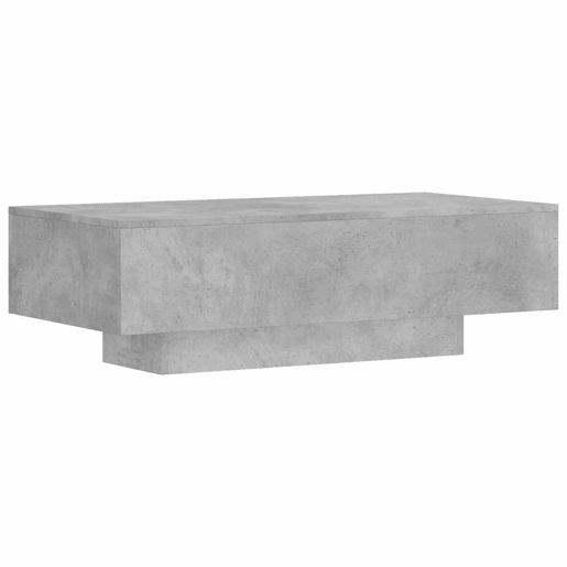 Mesa de Centro, Mesa baixa, 100x49,5x31cm derivados de madeira cinza cimento