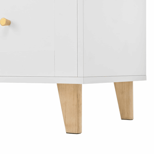Armário alto 175 cm u2013 com tomadas, painel perfurado e arrumação u2013 branco