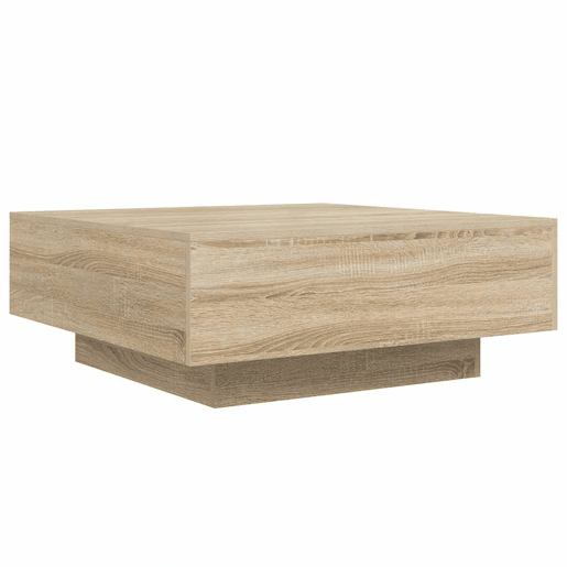 Mesa de Centro, Mesa baixa, 80x80x31 cm contraplacado carvalho sonoma