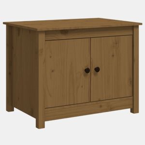 Mesa de Centro, Mesa baixa, 71x49x55 cm pinho maciço castanho mel