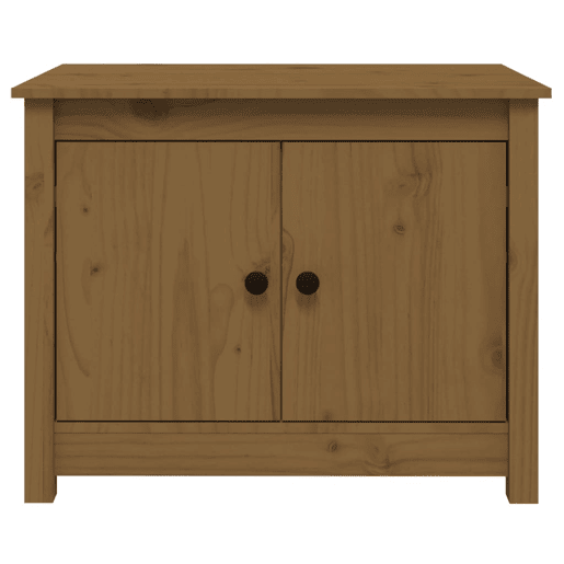 Mesa de Centro, Mesa baixa, 71x49x55 cm pinho maciço castanho mel