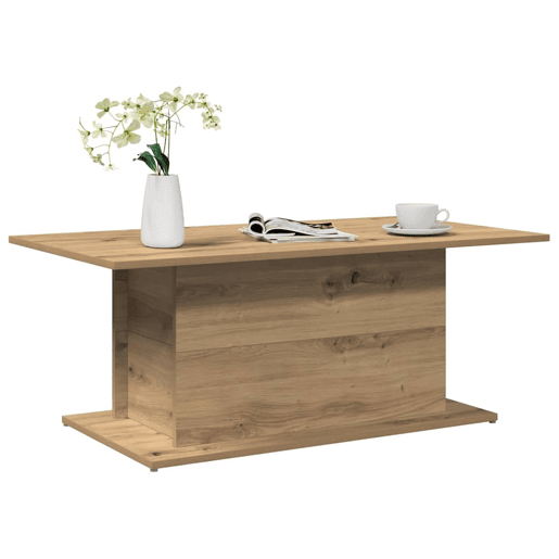 Mesa de Centro, Mesa baixa, 102x55,5x40cm derivados madeira carvalho artisiano