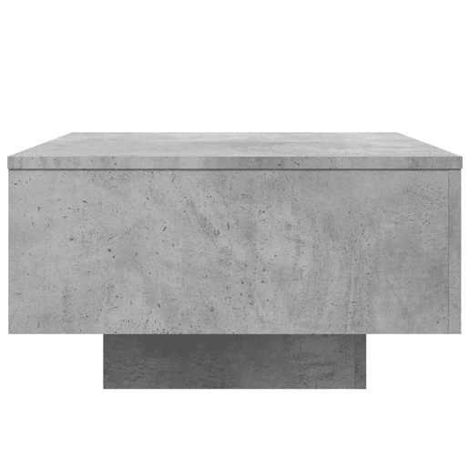 Mesa de Centro, Mesa baixa, 55x55x31 cm derivados de madeira cinza-cimento