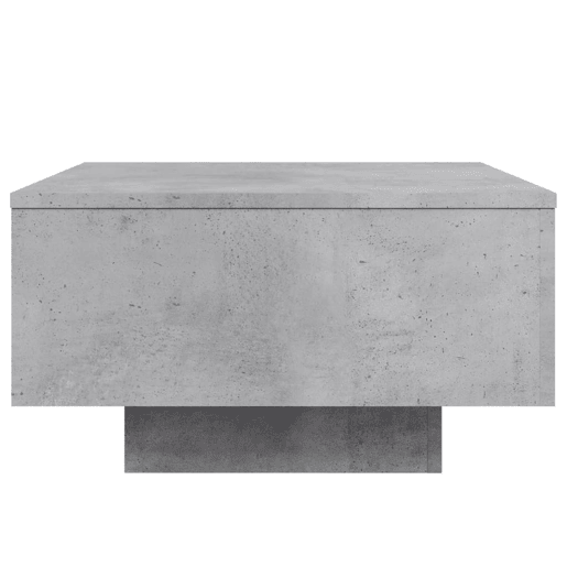 Mesa de Centro, Mesa baixa, 55x55x31 cm derivados de madeira cinza-cimento
