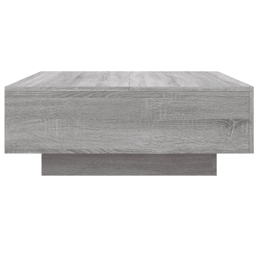 Mesa de Centro, Mesa baixa, 80x80x31 cm contraplacado cinzento sonoma