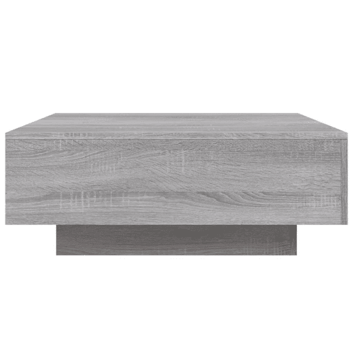 Mesa de Centro, Mesa baixa, 80x80x31 cm contraplacado cinzento sonoma