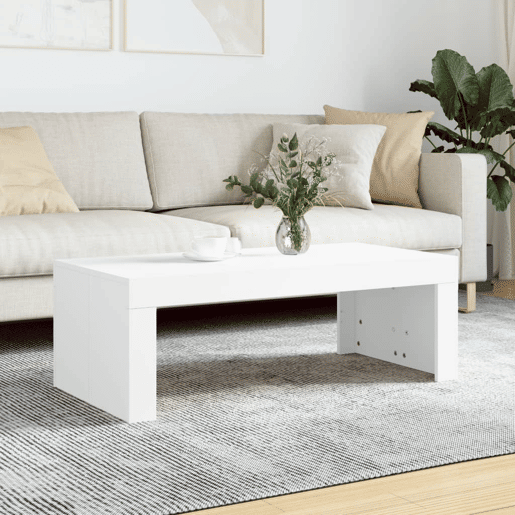 Mesa de Centro, Mesa baixa, 102x50x36 cm madeira processada branco Mesa de Centro, Mesa baixa, 102x50x36 cm madeira processada branco