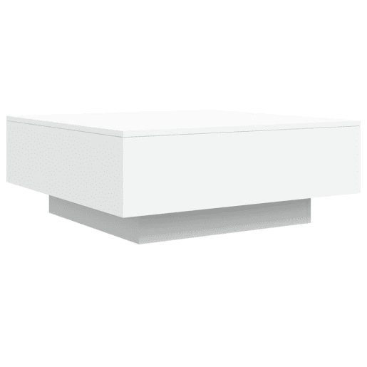 Mesa de Centro, Mesa baixa, 80x80x31 cm contraplacado branco
