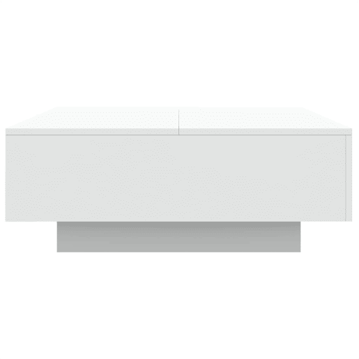Mesa de Centro, Mesa baixa, 80x80x31 cm contraplacado branco