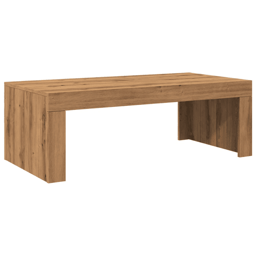 Mesa de Centro, Mesa baixa, 102x50x35 cm deriv. madeira carvalho artisiano