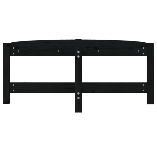 Mesa de Centro, Mesa baixa, 87x48x35 cm madeira de pinho maciça preto