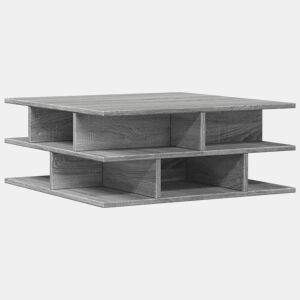 Mesa de Centro, Mesa baixa, 70x70x29 cm derivados de madeira cinzento sonoma