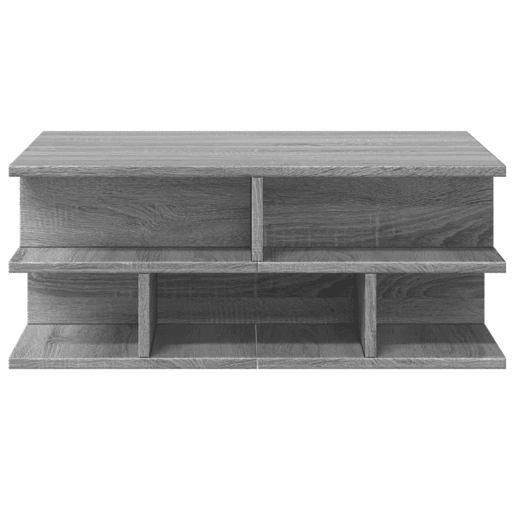 Mesa de Centro, Mesa baixa, 70x70x29 cm derivados de madeira cinzento sonoma