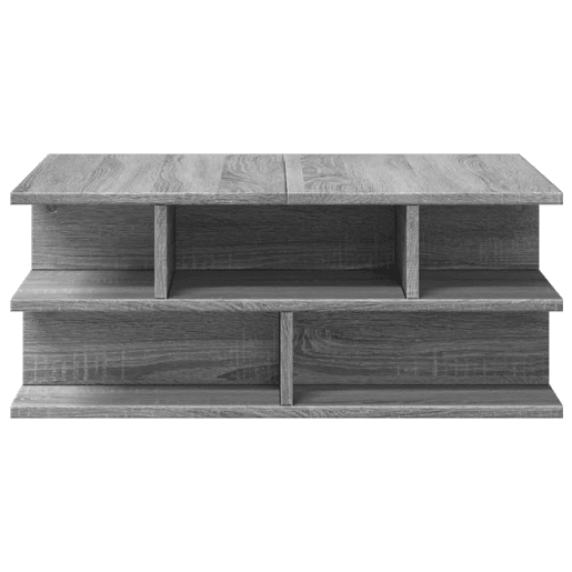 Mesa de Centro, Mesa baixa, 70x70x29 cm derivados de madeira cinzento sonoma
