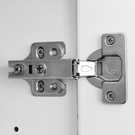 Aparador moderno - 2 portas com prateleiras reguláveis e 2 gavetas - Branco
