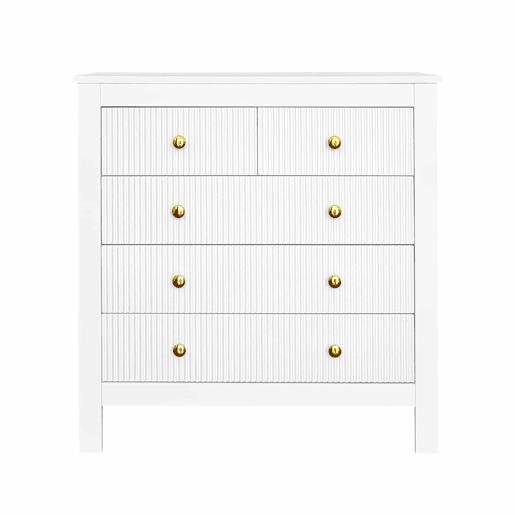 Aparador?Cómoda com 4 gavetas - aglomerado de partículas - Branco