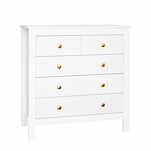 Aparador?Cómoda com 4 gavetas - aglomerado de partículas - Branco