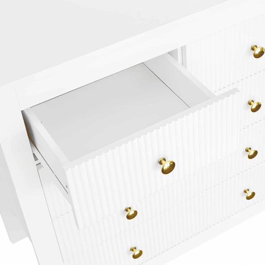 Aparador?Cómoda com 4 gavetas - aglomerado de partículas - Branco