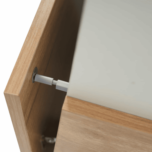 Aparador moderno 150 cm - Aparador com arrumação - Branco brilhante