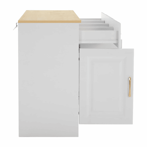 Aparador 140 cm - Com 4 gavetas e 4 portas tipo celeiro, estilo rústico moderno - Branco madeira Aparador 140 cm - Com 4 gavetas e 4 portas tipo celeiro, estilo rústico moderno - Branco madeira