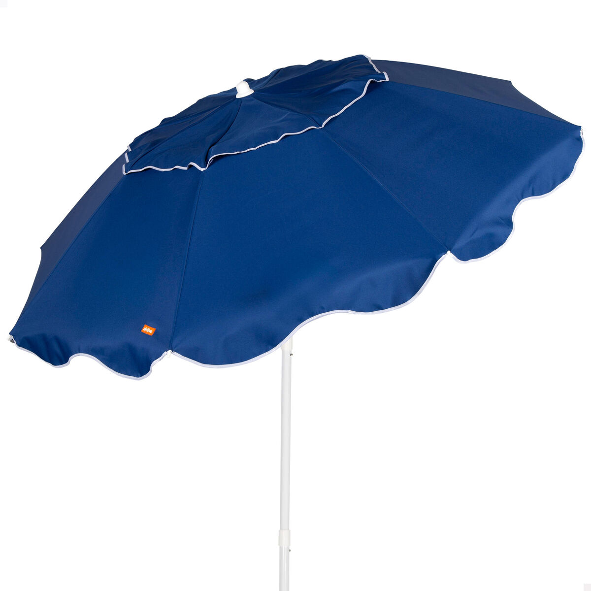 Aktive sombrilla playa 8 varillas 200 cm azul plegado compacto