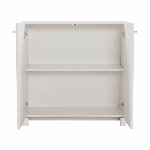 Aparador 80x40x80 cm - 2 portas, Highboard, Standschrank - Branco cremoso