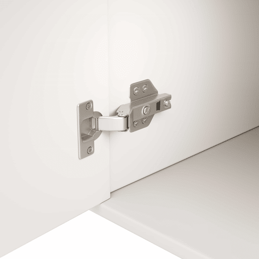 Aparador moderno - 4 portas com padrão ondulado - em MDF - Branco