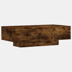 Mesa de Centro, Mesa baixa, 100x49,5x31 cm derivados madeira carvalho fumado