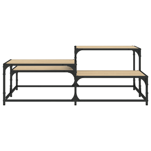 Mesa de Centro, Mesa baixa, 107x107x40 cm derivados madeira carvalho sonoma