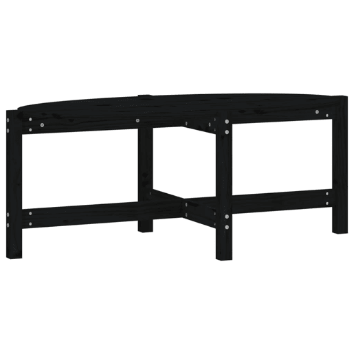 Mesa de Centro, Mesa baixa, 118x63x45 cm madeira de pinho maciça preto Mesa de Centro, Mesa baixa, 118x63x45 cm madeira de pinho maciça preto