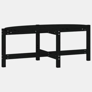 Mesa de Centro, Mesa baixa, 118x63x45 cm madeira de pinho maciça preto