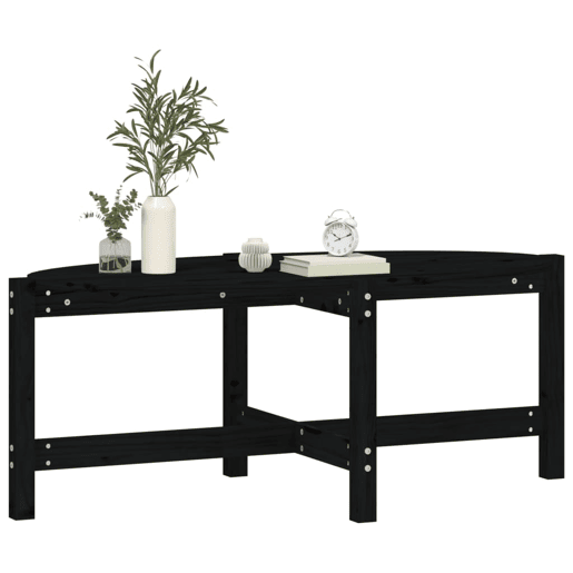 Mesa de Centro, Mesa baixa, 118x63x45 cm madeira de pinho maciça preto Mesa de Centro, Mesa baixa, 118x63x45 cm madeira de pinho maciça preto