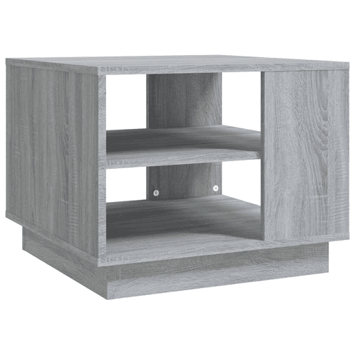 Mesa de Centro, Mesa baixa, 55x55x43 cm derivados de madeira cinza sonoma