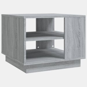 Mesa de Centro, Mesa baixa, 55x55x43 cm derivados de madeira cinza sonoma
